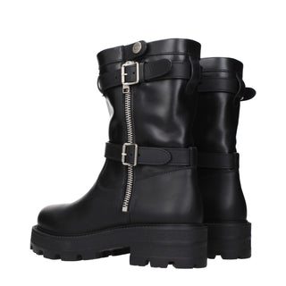 Christian Dior Black Leather Ankle Boots