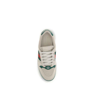 Gucci Beige Fabric Low Top Sneakers