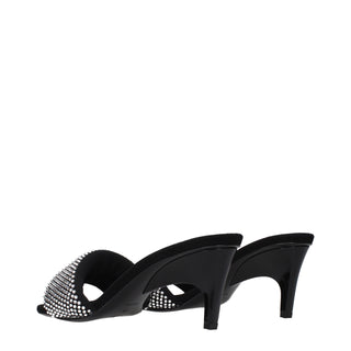 Prada Black Fabric Platform Sandals