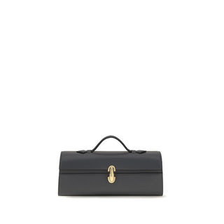 Savette Gray Calf Leather Bos Taurus Handbag