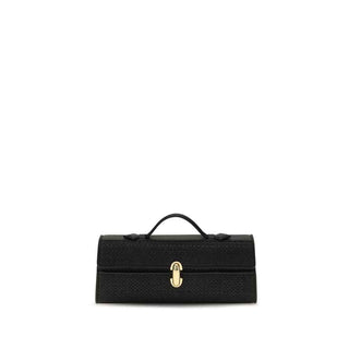 Savette Black Raffia Handbag