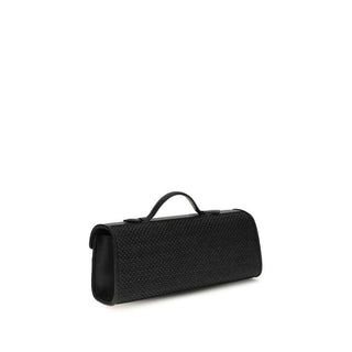 Savette Black Raffia Handbag