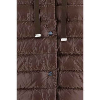 Herno Brown Polyester Full-Length Jacket