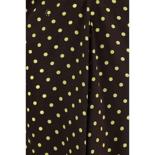 Marni Brown Silk Casual Dress