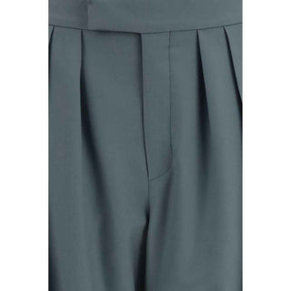 Chloé Bicolor Wool Oves Aries Dress Pants