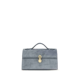 Savette Blue Calf Leather Bos Taurus Handbag
