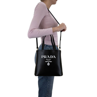 Prada Black Calfskin Tote Bag
