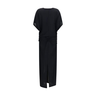 The Row Black Viscose Casual Dress