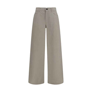 The Row Beige Cotton Relaxed Fit Jeans
