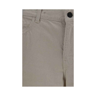 The Row Beige Cotton Relaxed Fit Jeans