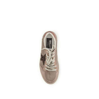 Golden Goose Beige Calf Leather Bos Taurus Low Top Sneakers