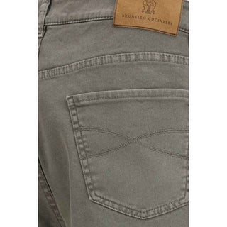 Brunello Cucinelli Bicolor Cotton Jeans Denim