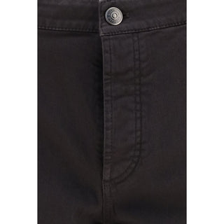 Brunello Cucinelli Brown Cotton Straight-Leg Jeans