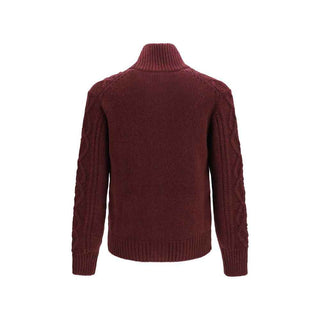 Brunello Cucinelli Bordeaux Cashmere Cardigan