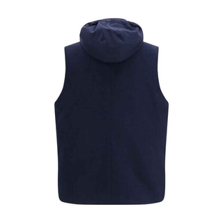 Brunello Cucinelli Blue Wool Oves Aries Sleeveless Jacket