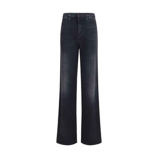 Gucci Black Cotton Straight-Leg Jeans