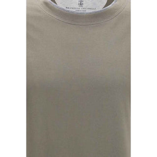Brunello Cucinelli Bicolor Cotton T-Shirt