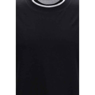 Brunello Cucinelli Black Cotton T-Shirt