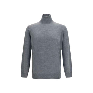 Brunello Cucinelli Gray Wool Oves Aries Turtleneck