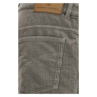 Brunello Cucinelli Bicolor Cotton Casual Pants
