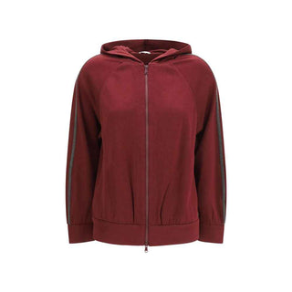 Brunello Cucinelli Bordeaux Cotton Sweatshirt