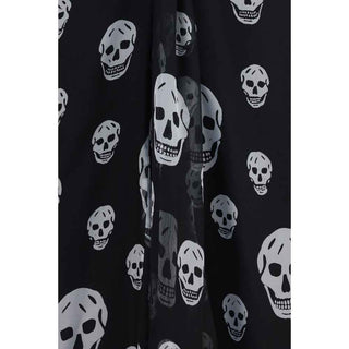 Alexander McQueen Black Silk Long Skirt