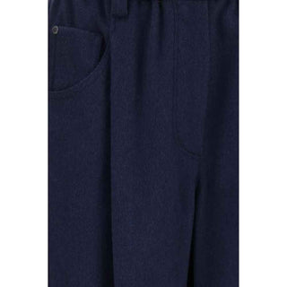 Brunello Cucinelli Blue Wool Oves Aries Pants