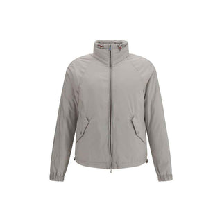 Brunello Cucinelli Gray Polyester Shell Jacket