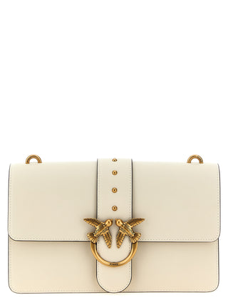PINKO White Goatskin Crossbody Bag