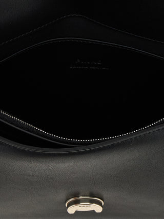 PINKO Black Goatskin Crossbody Bag