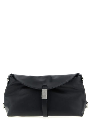 PINKO Black Goatskin Shoulder Bag