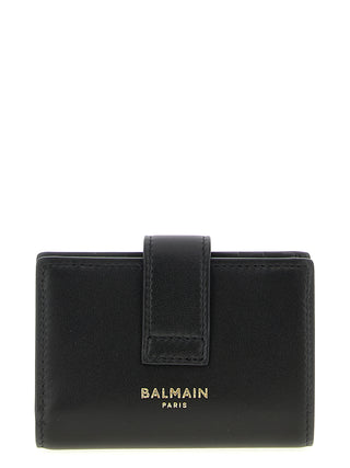 Balmain Black Lamb Leather Cardholder