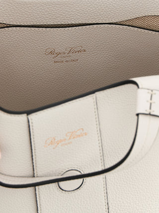 Roger Vivier Gray Calfskin Tote Bag