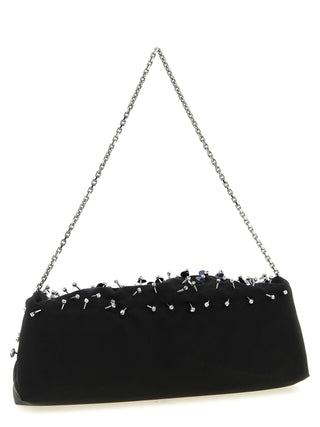Roger Vivier Black Viscose Clutch Bag