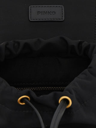 PINKO Black Polyamide Backpack
