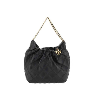 Tory Burch Black Calf Leather Bos Taurus Handbag