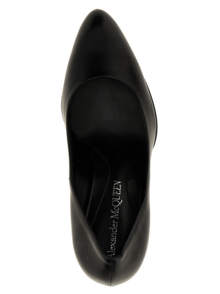 Alexander McQueen Black Lambskin High Heel Pumps