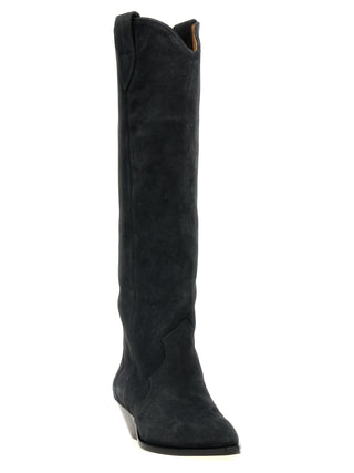Isabel Marant Black Calfskin Chelsea Boots
