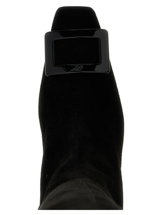 Roger Vivier Black Goatskin Over The Knee