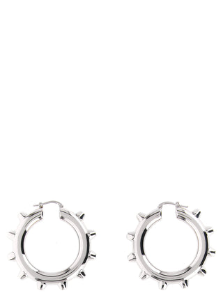 Jil Sander Silver Brass Earrings