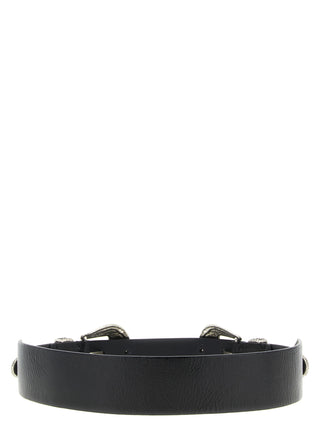 Golden Goose Black Cowhide Regular Belt