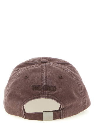 The Attico Brown Cotton Cap (Baseball Hat)