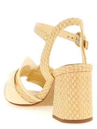 Alexandre Birman Bicolor Cowhide Platform Sandals