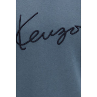 Kenzo Blue Cotton Sweatshirt