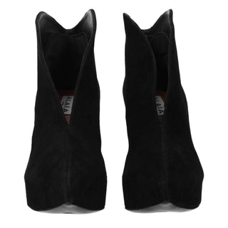 Alaïa Black Leather Ankle Boots