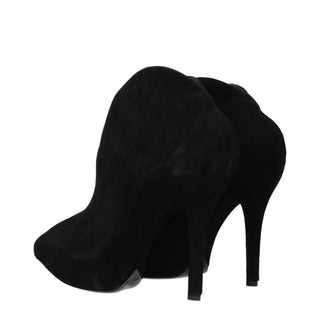 Alaïa Black Leather Ankle Boots