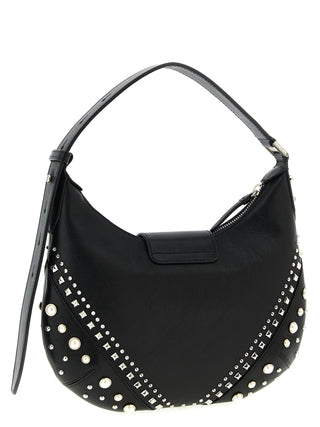 Jimmy Choo White Lamb Leather Shoulder Bag