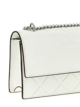 Tory Burch White Goatskin Crossbody Bag