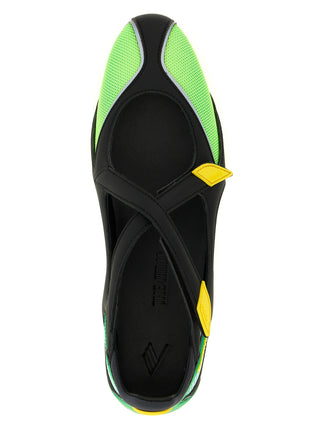 The Attico Bicolor Polyethylene Ballet Flats