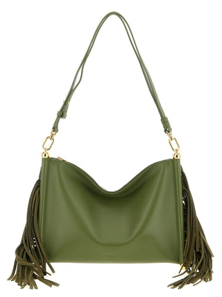 Furla Bicolor Lamb Leather Shoulder Bag